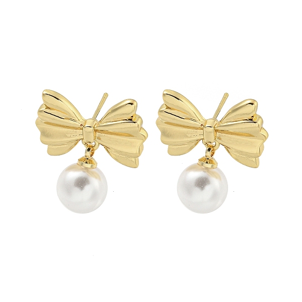 PandaHall Bowknot Rack Plated Brass & ABS Pearl Stud Earrings for Women, Lead Free & Cadmium Free, Long-Lasting Plated, Real 18K Gold Plated..., White
PandaHall Bowknot Rack Plated Brass & ABS Pearl Stud Earrings for Women, Lead Free & Cadmium Free, Long-Lasting Plated, Real 18K Gold Plated..., White