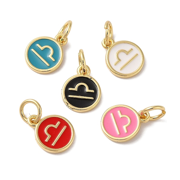 PandaHall Real 18K Gold Plated Brass Enamel Charms, with Jump Ring, Long-Lasting Plated, Lead Free & Cadmium Free, Flat Round with Libra..., Multicolor
PandaHall Real 18K Gold Plated Brass Enamel Charms, with Jump Ring, Long-Lasting Plated, Lead Free & Cadmium Free, Flat Round with Libra..., Multicolor
