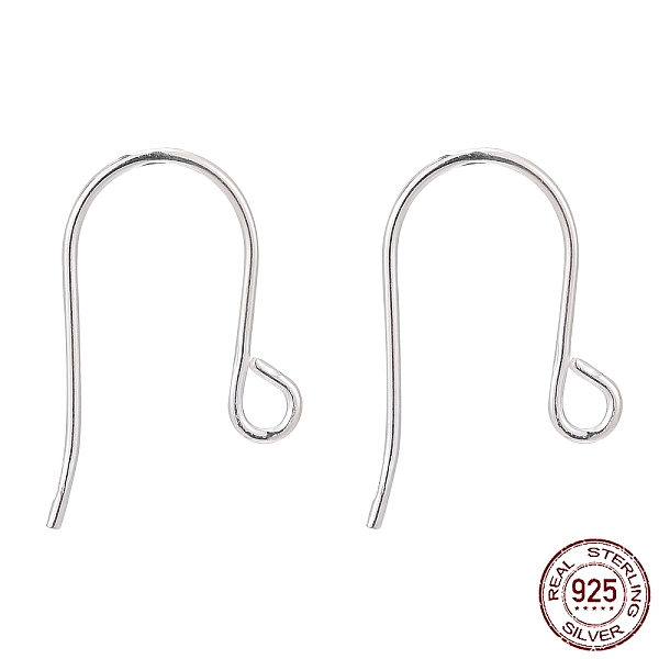 PandaHall 925 Sterling Silver Earring Hooks, Silver, 16x10mm, Hole: 2mm, 21 Gauge, Pin: 0.7mm Sterling Silver Silver
PandaHall 925 Sterling Silver Earring Hooks, Silver, 16x10mm, Hole: 2mm, 21 Gauge, Pin: 0.7mm Sterling Silver Silver