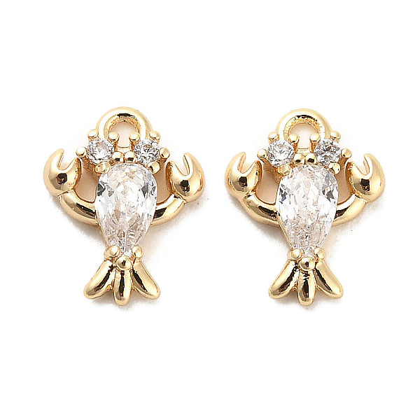 PandaHall Brass Micro Pave Clear Cubic Zirconia Charms, with Glass, Cray, Real 18K Gold Plated, 10.5x8x2.5mm, Hole: 1.2mm Brass+Cubic...
PandaHall Brass Micro Pave Clear Cubic Zirconia Charms, with Glass, Cray, Real 18K Gold Plated, 10.5x8x2.5mm, Hole: 1.2mm Brass+Cubic...