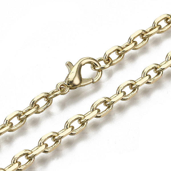 PandaHall Brass Cable Chains Necklace Making, with Brass Lobster Clasps, Unwelded, Light Gold, 18.3 inch(46.5cm) long, link: 5.5x4x1mm, jump...
PandaHall Brass Cable Chains Necklace Making, with Brass Lobster Clasps, Unwelded, Light Gold, 18.3 inch(46.5cm) long, link: 5.5x4x1mm, jump...