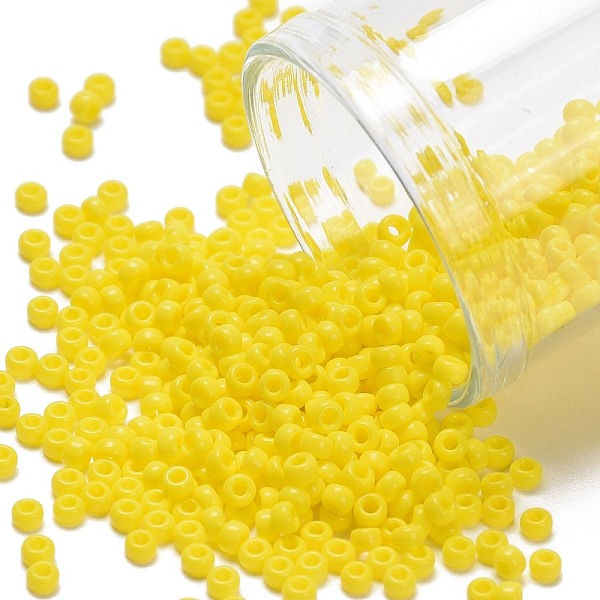 PandaHall MIYUKI Round Rocailles Beads, Japanese Seed Beads, 11/0, (RR404) Opaque Yellow, 2x1.3mm, Hole: 0.8mm, about 1111pcs/10g Glass...
PandaHall MIYUKI Round Rocailles Beads, Japanese Seed Beads, 11/0, (RR404) Opaque Yellow, 2x1.3mm, Hole: 0.8mm, about 1111pcs/10g Glass...