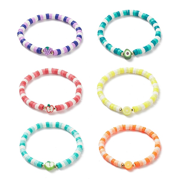 PandaHall 6Pcs 6 Style Handmade Polymer Clay Heishi Surfer Stretch Bracelets Set, Pomelo & Grap & Avocado & Lemon Fruit Theme Preppy..., Multicolor
PandaHall 6Pcs 6 Style Handmade Polymer Clay Heishi Surfer Stretch Bracelets Set, Pomelo & Grap & Avocado & Lemon Fruit Theme Preppy..., Multicolor
