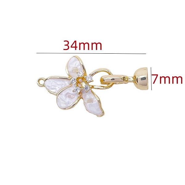 PandaHall Brass Micro Pave Clear Cubic Zirconia Fold Over Clasps, with Shell, Golden, 34x7mm Brass+Cubic Zirconia Clear
PandaHall Brass Micro Pave Clear Cubic Zirconia Fold Over Clasps, with Shell, Golden, 34x7mm Brass+Cubic Zirconia Clear