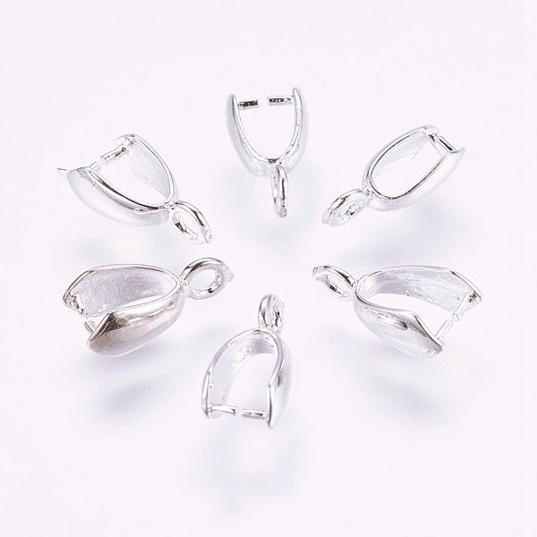 PandaHall Grade AA Brass Ice Pick Pinch Bails for Pendant Making, Cadmium Free & Nickel Free & Lead Free, Silver, 11x6x3.6mm, Hole: 2mm, Pin...
PandaHall Grade AA Brass Ice Pick Pinch Bails for Pendant Making, Cadmium Free & Nickel Free & Lead Free, Silver, 11x6x3.6mm, Hole: 2mm, Pin...