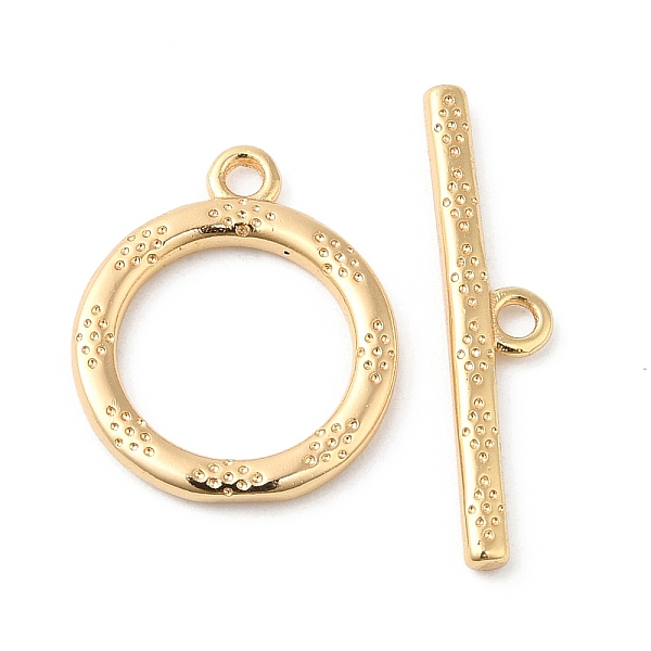 PandaHall Brass Toggle Clasps, Ring, Real 18K Gold Plated, Ring: 15x13x1.5mm, Hole: 1.4mm, Bar: 20.5x4x1.5mm, Hole: 1.4mm Brass Ring
PandaHall Brass Toggle Clasps, Ring, Real 18K Gold Plated, Ring: 15x13x1.5mm, Hole: 1.4mm, Bar: 20.5x4x1.5mm, Hole: 1.4mm Brass Ring
