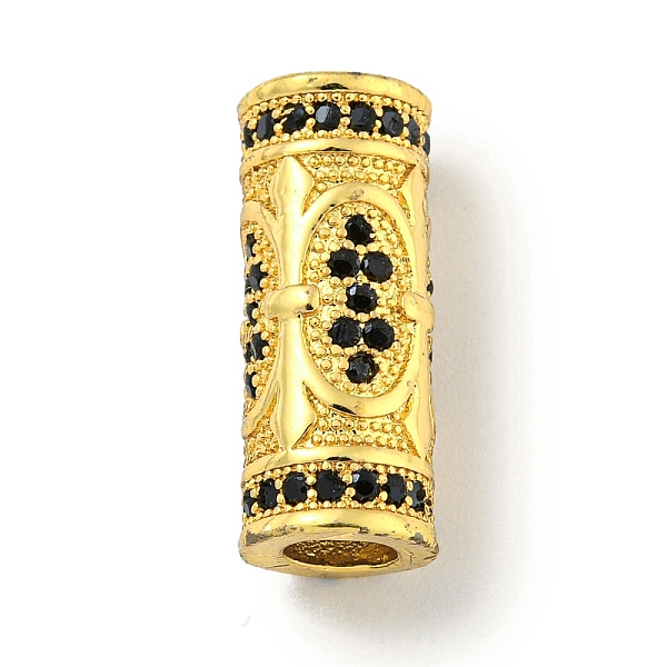 PandaHall Brass Micro Pave Black Cubic Zirconia Beads, Dumbbell, Real 18K Gold Plated, 17x7mm, Hole: 4mm Brass+Cubic Zirconia Column Black
PandaHall Brass Micro Pave Black Cubic Zirconia Beads, Dumbbell, Real 18K Gold Plated, 17x7mm, Hole: 4mm Brass+Cubic Zirconia Column Black