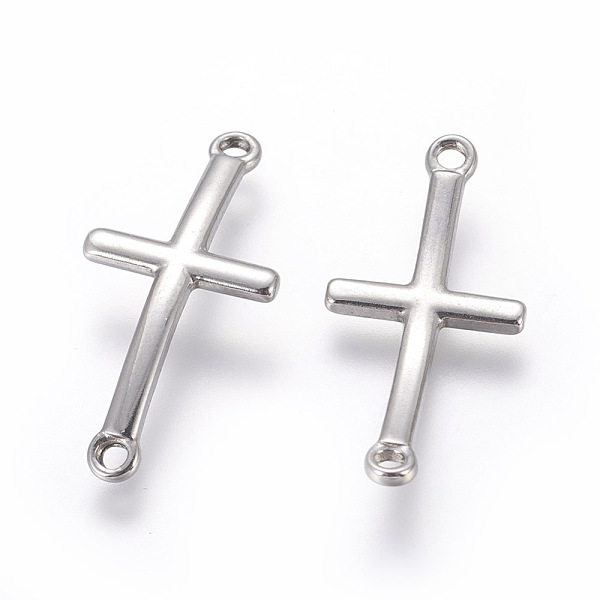 PandaHall 201 Stainless Steel Links connectors, Sideways Cross, Stainless Steel Color, 30x14x2mm, Hole: 1.8mm 201 Stainless Steel Cross
PandaHall 201 Stainless Steel Links connectors, Sideways Cross, Stainless Steel Color, 30x14x2mm, Hole: 1.8mm 201 Stainless Steel Cross