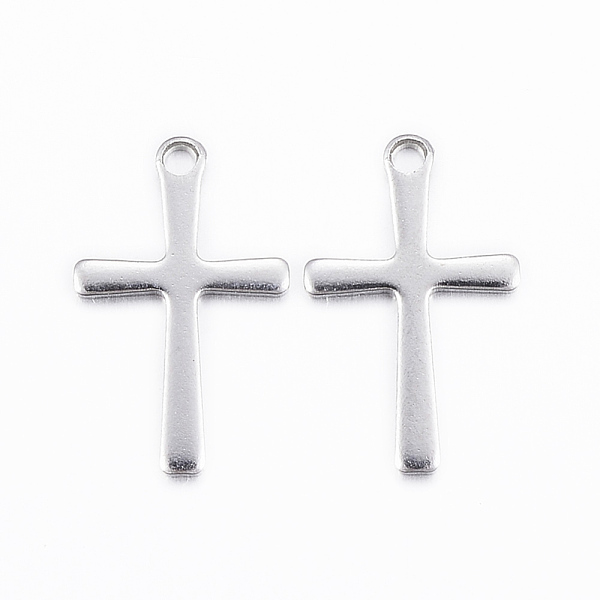 PandaHall 304 Stainless Steel Charms, Cross Pendants, Stainless Steel Color, 15.5x9.5x0.8mm, Hole: 1mm 304 Stainless Steel Cross
PandaHall 304 Stainless Steel Charms, Cross Pendants, Stainless Steel Color, 15.5x9.5x0.8mm, Hole: 1mm 304 Stainless Steel Cross