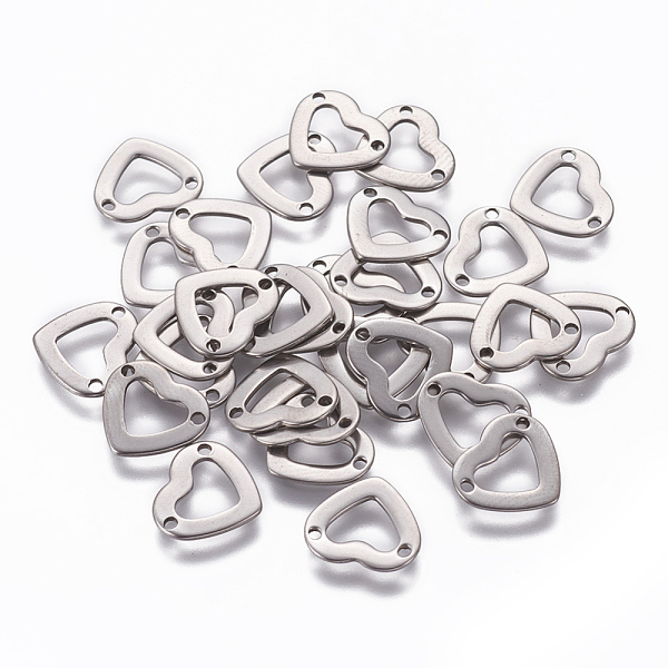 PandaHall 201 Stainless Steel Links connectors, Heart, Stainless Steel Color, 10x11x0.8mm, Hole: 1.2mm 201 Stainless Steel Heart
PandaHall 201 Stainless Steel Links connectors, Heart, Stainless Steel Color, 10x11x0.8mm, Hole: 1.2mm 201 Stainless Steel Heart