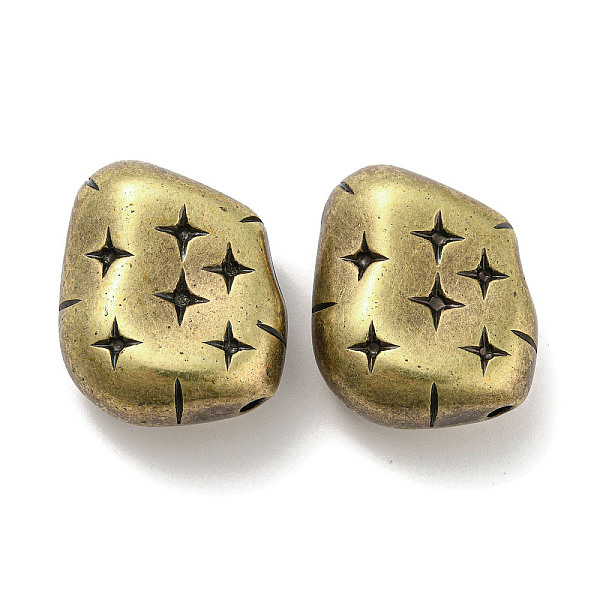 PandaHall CCB Plastic Beads, Nuggets with Star Pattern, Antique Bronze, 27x22x11mm, Hole: 2.5mm Plastic Nuggets
PandaHall CCB Plastic Beads, Nuggets with Star Pattern, Antique Bronze, 27x22x11mm, Hole: 2.5mm Plastic Nuggets