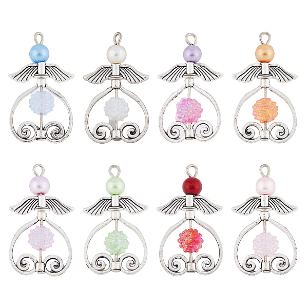 PandaHall DICOSMETIC 48Pcs Pearl Bead Angel Pendants 8 Colors Frame Guardian Angel Charms Tibetan Style Christmas Angel Charms Angle with..., Multicolor
PandaHall DICOSMETIC 48Pcs Pearl Bead Angel Pendants 8 Colors Frame Guardian Angel Charms Tibetan Style Christmas Angel Charms Angle with..., Multicolor