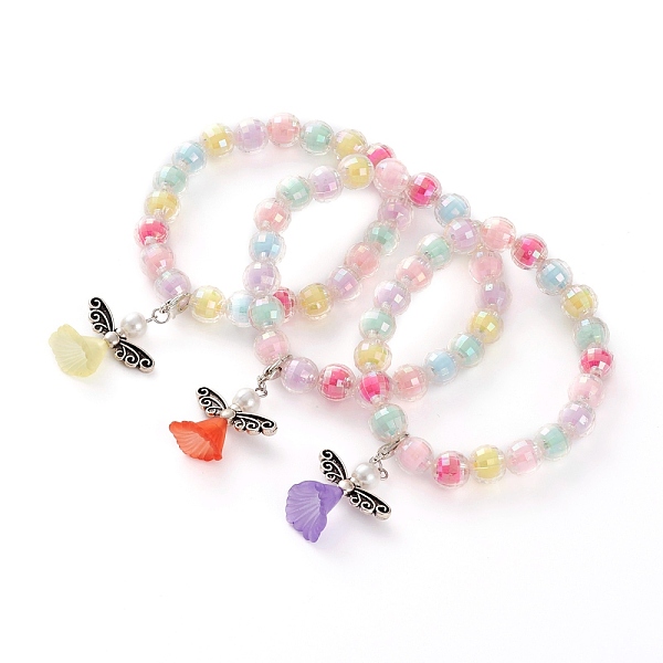 PandaHall Acrylic Guardian Angel Charm Stretch Bracelets for Kids, with Alloy Beads and Lobster Claw Clasps, Bead in Bead, Antique Silver &..., Multicolor
PandaHall Acrylic Guardian Angel Charm Stretch Bracelets for Kids, with Alloy Beads and Lobster Claw Clasps, Bead in Bead, Antique Silver &..., Multicolor