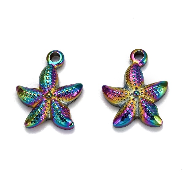 PandaHall Ion Plating(IP) 304 Stainless Steel Pendants, Starfish/Sea Stars, Rainbow Color, 19x15x4mm, Hole: 2mm 304 Stainless Steel...
PandaHall Ion Plating(IP) 304 Stainless Steel Pendants, Starfish/Sea Stars, Rainbow Color, 19x15x4mm, Hole: 2mm 304 Stainless Steel...