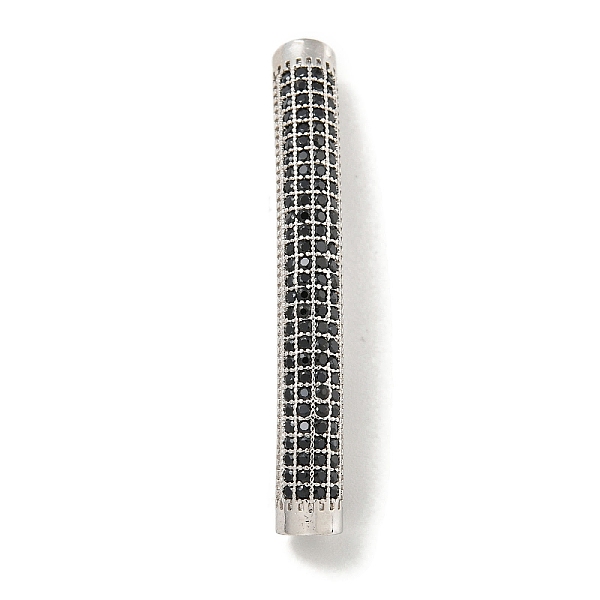 PandaHall Brass Micro Pave Black Cubic Zirconia Beads, Tube Beads, Platinum, 39x5mm, Hole: 3mm Brass+Cubic Zirconia Tube Black
PandaHall Brass Micro Pave Black Cubic Zirconia Beads, Tube Beads, Platinum, 39x5mm, Hole: 3mm Brass+Cubic Zirconia Tube Black