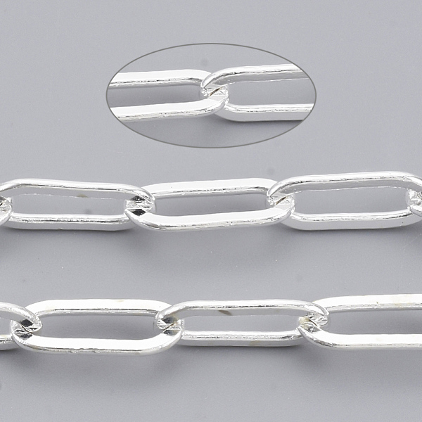 PandaHall Brass Paperclip Chains, Flat Oval, Drawn Elongated Cable Chains, Soldered, with Spool, Cadmium Free & Lead Free, Silver...
PandaHall Brass Paperclip Chains, Flat Oval, Drawn Elongated Cable Chains, Soldered, with Spool, Cadmium Free & Lead Free, Silver...