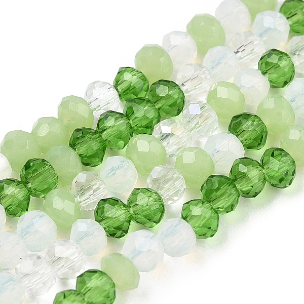 PandaHall Glass Beads Strands, Faceted, Rondelle, Light Green, 3x2.5mm, Hole: 0.6mm, about 145~150pcs/strand, 34~35cm Glass Rondelle
PandaHall Glass Beads Strands, Faceted, Rondelle, Light Green, 3x2.5mm, Hole: 0.6mm, about 145~150pcs/strand, 34~35cm Glass Rondelle