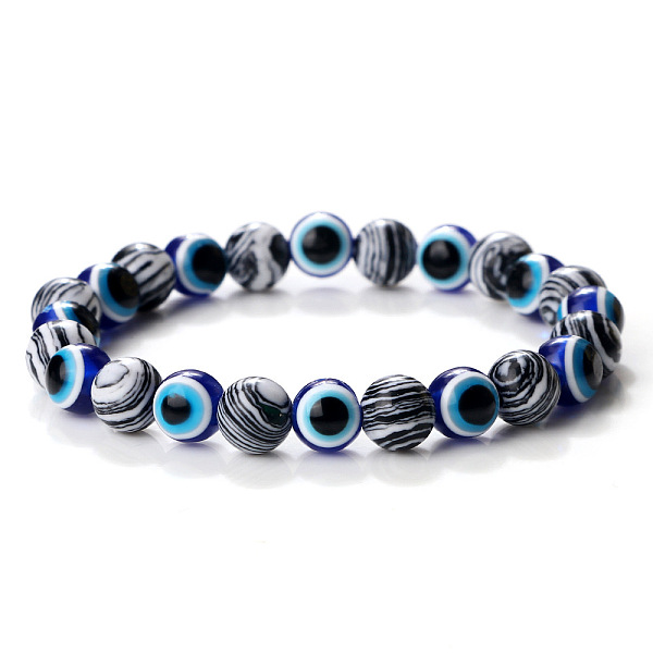 PandaHall Synthetic Malachite & Evil Eye Round Beaded Stretch Bracelets for Men Malachite Evil Eye
PandaHall Synthetic Malachite & Evil Eye Round Beaded Stretch Bracelets for Men Malachite Evil Eye