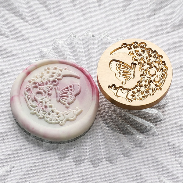 PandaHall Golden Plated Brass Wax Sealing Stamp Head, for Post Decoration DIY Card Making, Butterfly, 30x14.5mm, Hole: 7mm Brass Butterfly
PandaHall Golden Plated Brass Wax Sealing Stamp Head, for Post Decoration DIY Card Making, Butterfly, 30x14.5mm, Hole: 7mm Brass Butterfly