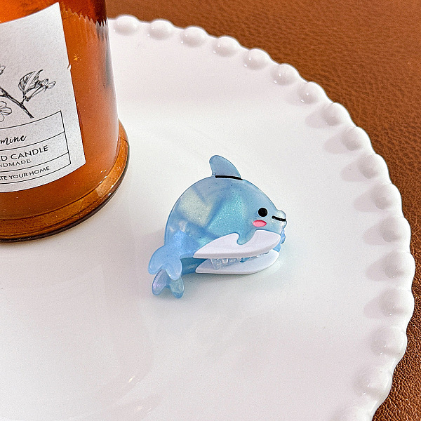 PandaHall Marine Animal Shaps Mini Claw Hair Clips, Cellulose Acetate Ponytail Hair Clip for Girls Women, Dolphin, 35x30x27mm Cellulose...
PandaHall Marine Animal Shaps Mini Claw Hair Clips, Cellulose Acetate Ponytail Hair Clip for Girls Women, Dolphin, 35x30x27mm Cellulose...