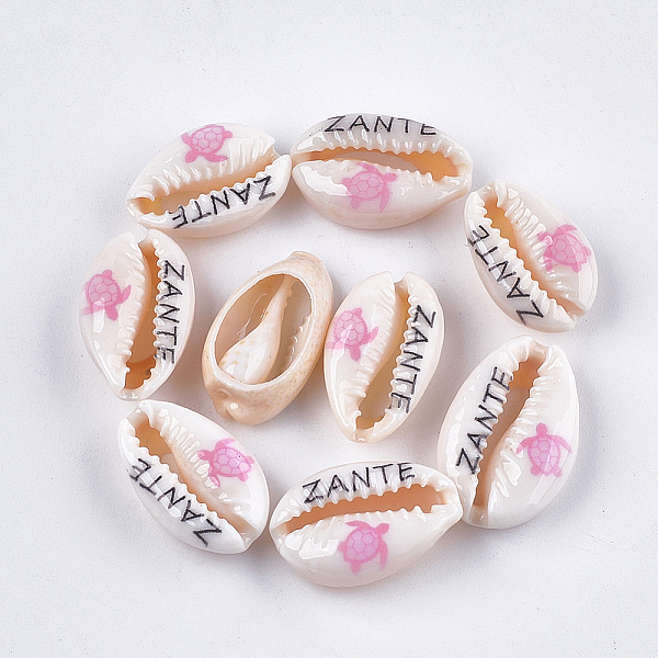 PandaHall Printed Cowrie Shell Beads, No Hole/Undrilled, Sea Turtle & ZANTE Pattern, Flamingo, 18~21x11~14x6~8mm Cowrie Shell Others Pink
PandaHall Printed Cowrie Shell Beads, No Hole/Undrilled, Sea Turtle & ZANTE Pattern, Flamingo, 18~21x11~14x6~8mm Cowrie Shell Others Pink