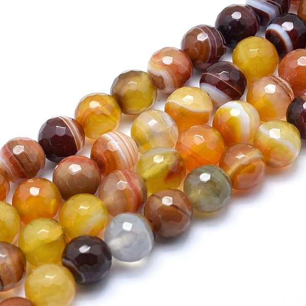 PandaHall Natural Striped Agate/Banded Agate Beads, Dyed, Faceted Round, Goldenrod, 12mm, Hole: 1.3mm, about 32pcs/strand, 15.1 inch(38.5cm)..., Gold
PandaHall Natural Striped Agate/Banded Agate Beads, Dyed, Faceted Round, Goldenrod, 12mm, Hole: 1.3mm, about 32pcs/strand, 15.1 inch(38.5cm)..., Gold