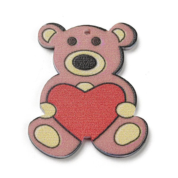 PandaHall Acrylic Pendants, Bear, Light Coral, 39x33x2.3mm, Hole: 1.3mm Acrylic Bear
PandaHall Acrylic Pendants, Bear, Light Coral, 39x33x2.3mm, Hole: 1.3mm Acrylic Bear