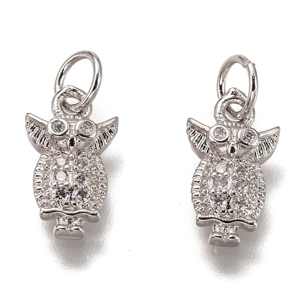 PandaHall Brass Micro Pave Clear Cubic Zirconia Charms, Cadmium Free & Lead Free, Long-Lasting Plated, Owl Shape, Platinum, 13x7x2.5mm, Hole...
PandaHall Brass Micro Pave Clear Cubic Zirconia Charms, Cadmium Free & Lead Free, Long-Lasting Plated, Owl Shape, Platinum, 13x7x2.5mm, Hole...