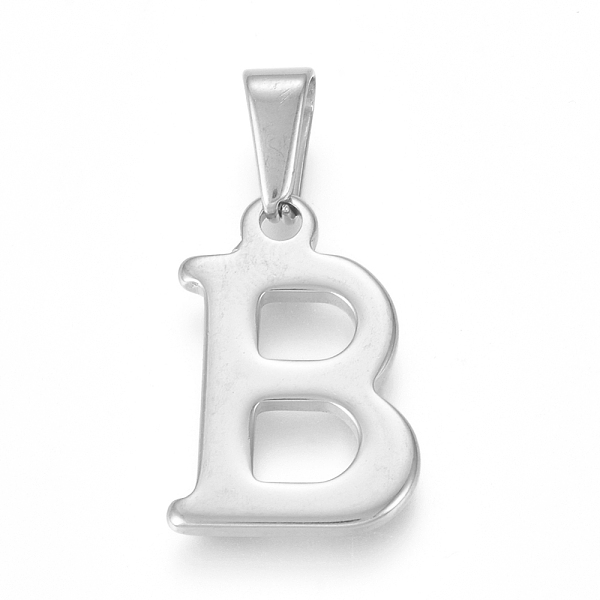 PandaHall 304 Stainless Steel Pendants, Stainless Steel Color, Initial Letter.B, 20x13x1.8mm, Hole: 3x7mm 304 Stainless Steel Letter
PandaHall 304 Stainless Steel Pendants, Stainless Steel Color, Initial Letter.B, 20x13x1.8mm, Hole: 3x7mm 304 Stainless Steel Letter