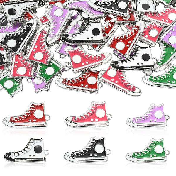 PandaHall Alloy Enamel Pendants, Lead Free and Cadmium Free, High Shoes, Platinum Metal Color, Mixed Color, 30x17x2mm, Hole: 1.5mm..., Multicolor
PandaHall Alloy Enamel Pendants, Lead Free and Cadmium Free, High Shoes, Platinum Metal Color, Mixed Color, 30x17x2mm, Hole: 1.5mm..., Multicolor