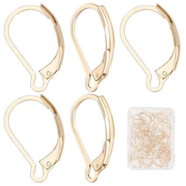 PandaHall SUNNYCLUE 60Pcs 304 Stainless Steel Leverback Earring Findings, Real 24K Gold Plated, 16.5x10x2mm, Pin: 1mm 304 Stainless Steel
PandaHall SUNNYCLUE 60Pcs 304 Stainless Steel Leverback Earring Findings, Real 24K Gold Plated, 16.5x10x2mm, Pin: 1mm 304 Stainless Steel