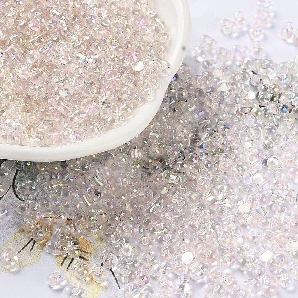 PandaHall AB Color Plated Glass Seed Beads, Transparent Colours Rainbow, Peanut, Lavender Blush, 4~4.5x2~2.5x2~2.5mm, Hole: 0.8~0.9mm, about...
PandaHall AB Color Plated Glass Seed Beads, Transparent Colours Rainbow, Peanut, Lavender Blush, 4~4.5x2~2.5x2~2.5mm, Hole: 0.8~0.9mm, about...