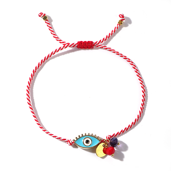 PandaHall Fashion Adjustable Enamel Evil Eye Link Bracelets, Faceted Glass Charm Bracelets for Women Glass Evil Eye
PandaHall Fashion Adjustable Enamel Evil Eye Link Bracelets, Faceted Glass Charm Bracelets for Women Glass Evil Eye