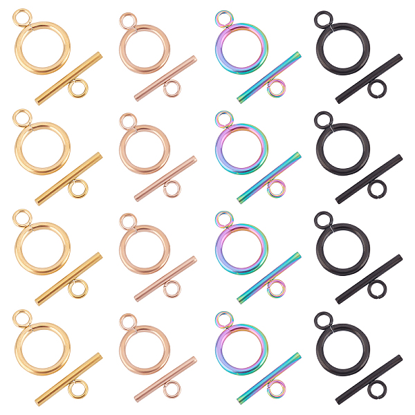 PandaHall DICOSMETIC 16 Sets 4 Color Stainless Steel Toggle Clasps Ring IQ Clasps OT Clasps T-Bar Closure Clasps Mixed Color Tibetan Style...
PandaHall DICOSMETIC 16 Sets 4 Color Stainless Steel Toggle Clasps Ring IQ Clasps OT Clasps T-Bar Closure Clasps Mixed Color Tibetan Style...