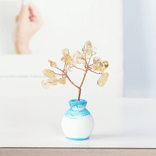 PandaHall Resin Vase with Natural Yellow Quartz Chips Tree Ornaments, for Home Car Desk Display Decorations, 40x60mm Yellow Quartz Vase
PandaHall Resin Vase with Natural Yellow Quartz Chips Tree Ornaments, for Home Car Desk Display Decorations, 40x60mm Yellow Quartz Vase