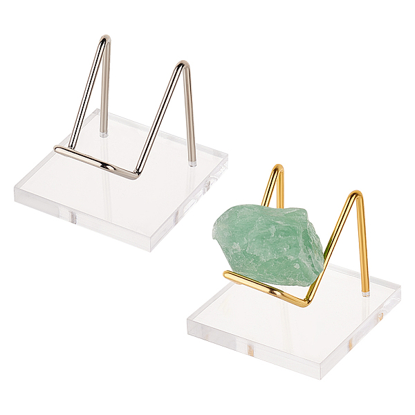 PandaHall 2Pcs 2 Colors Square Transparent Acrylic Mineral Crystal Display Stands, Rough Gemstone Storage Rack with Iron Holder, Platinum &...
PandaHall 2Pcs 2 Colors Square Transparent Acrylic Mineral Crystal Display Stands, Rough Gemstone Storage Rack with Iron Holder, Platinum &...