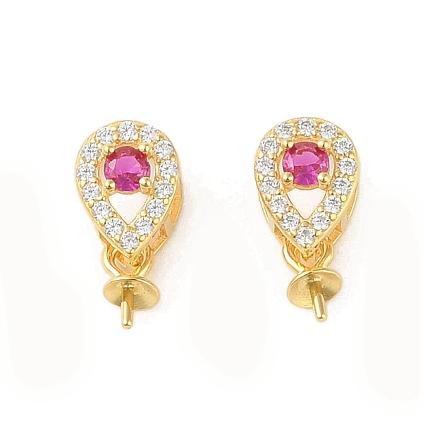 PandaHall 925 Sterling Silver Micro Pave Cubic Zirconia Peg Bails Pendants, Teardrop, Hot Pink, 12x5.5x5mm, Hole: 5x2.5mm, Pin: 0.7mm...
PandaHall 925 Sterling Silver Micro Pave Cubic Zirconia Peg Bails Pendants, Teardrop, Hot Pink, 12x5.5x5mm, Hole: 5x2.5mm, Pin: 0.7mm...