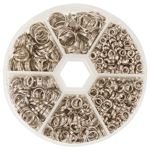 PandaHall 1 Small Box Double Jump Ring 4 5 6 7 8 10mm for Jewelry Making, Platinum Iron Ring
PandaHall 1 Small Box Double Jump Ring 4 5 6 7 8 10mm for Jewelry Making, Platinum Iron Ring