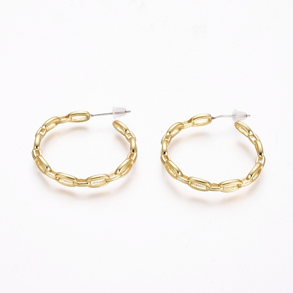 PandaHall Semicircular Brass Cable Chain Stud Earrings, Half Hoop Earrings, with 925 Sterling Silver Pin and Plastic Ear Nuts, Long-Lasting...
PandaHall Semicircular Brass Cable Chain Stud Earrings, Half Hoop Earrings, with 925 Sterling Silver Pin and Plastic Ear Nuts, Long-Lasting...