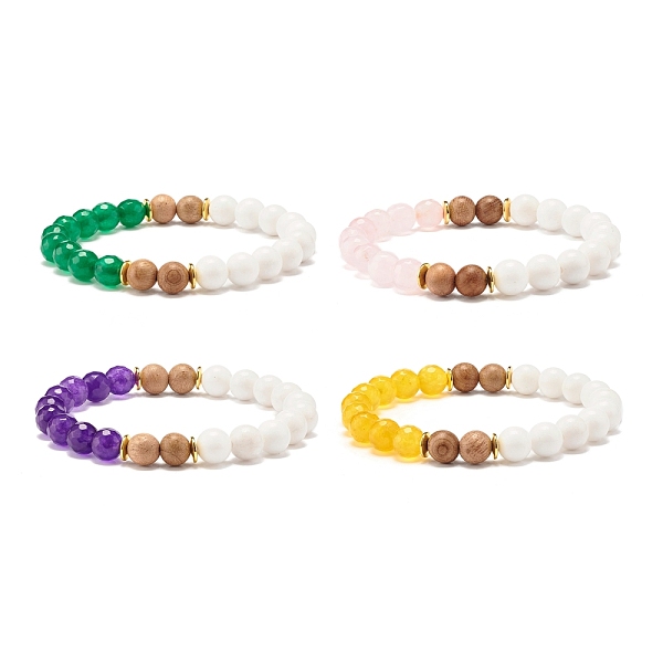 PandaHall Mixed Stone & Wood Round Beads Stretch Bracelets for Women, Mixed Color, Inner Diameter: 2-1/8 inch(5.4cm) Wood Multicolor
PandaHall Mixed Stone & Wood Round Beads Stretch Bracelets for Women, Mixed Color, Inner Diameter: 2-1/8 inch(5.4cm) Wood Multicolor