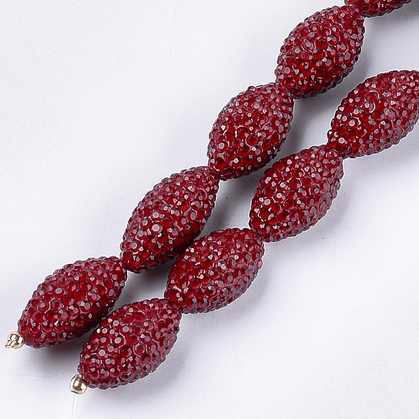 PandaHall Handmade Polymer Clay Rhinestone Beads, Oval, Crystal, Dark Red, 21~22x11~12mm, Hole: 1mm Polymer Clay+Acrylic Rhinestone Oval Red
PandaHall Handmade Polymer Clay Rhinestone Beads, Oval, Crystal, Dark Red, 21~22x11~12mm, Hole: 1mm Polymer Clay+Acrylic Rhinestone Oval Red