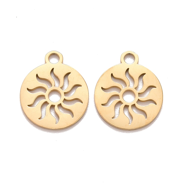 PandaHall 201 Stainless Steel Pendants, Laser Cut, Manual Polishing, Flat Round with Sun, Golden, 14x12x1mm, Hole: 1.6mm 201 Stainless Steel...
PandaHall 201 Stainless Steel Pendants, Laser Cut, Manual Polishing, Flat Round with Sun, Golden, 14x12x1mm, Hole: 1.6mm 201 Stainless Steel...