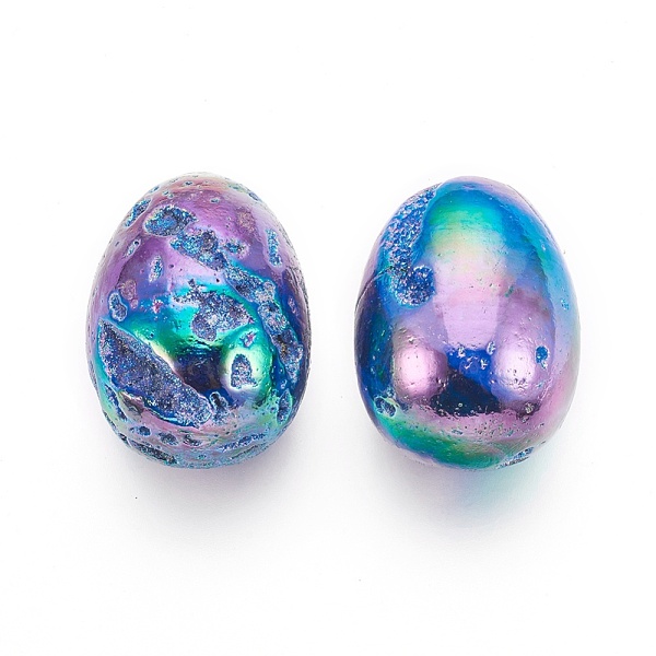 PandaHall Electroplated Natural Druzy Geode Quartz Home Display Decorations, Multi-color Plated, Egg Stone, For Easter, Multi-color Plated...
PandaHall Electroplated Natural Druzy Geode Quartz Home Display Decorations, Multi-color Plated, Egg Stone, For Easter, Multi-color Plated...