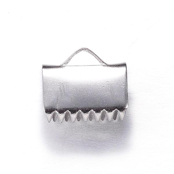 PandaHall 304 Stainless Steel Ribbon Crimp Ends, Stainless Steel Color, 10x11mm, Hole: 3x2mm 304 Stainless Steel
PandaHall 304 Stainless Steel Ribbon Crimp Ends, Stainless Steel Color, 10x11mm, Hole: 3x2mm 304 Stainless Steel
