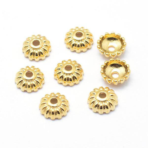 PandaHall Brass Bead Caps, Multi-Petal, Real 18K Gold Plated, Lead Free & Cadmium Free & Nickel Free, Flower, 10x4mm, Hole: 2mm Brass
PandaHall Brass Bead Caps, Multi-Petal, Real 18K Gold Plated, Lead Free & Cadmium Free & Nickel Free, Flower, 10x4mm, Hole: 2mm Brass