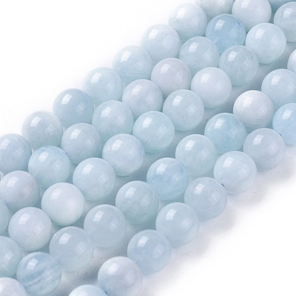 PandaHall Natural Aquamarine Beads Strands, Round, 10~11mm, Hole: 1mm, about 38pcs/strand Aquamarine Round Blue
PandaHall Natural Aquamarine Beads Strands, Round, 10~11mm, Hole: 1mm, about 38pcs/strand Aquamarine Round Blue