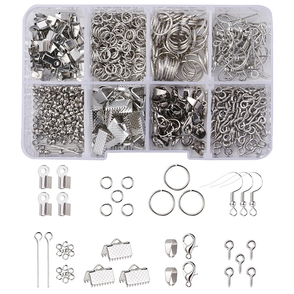 PandaHall DIY Jewelry Making Kit, Including Iron Screw Eye Pin Peg Bails & Ribbon & Folding Crimp Ends & Jump Rings Earring Hooks, 201...
PandaHall DIY Jewelry Making Kit, Including Iron Screw Eye Pin Peg Bails & Ribbon & Folding Crimp Ends & Jump Rings Earring Hooks, 201...