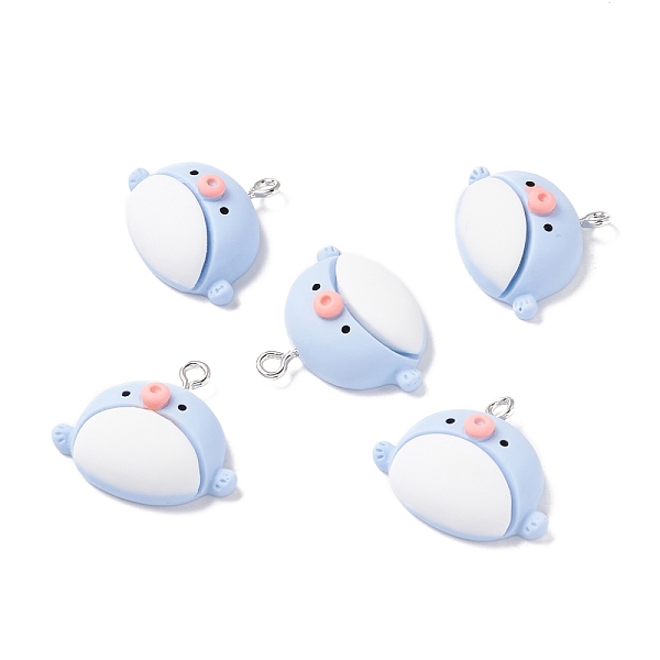PandaHall Resin Pendants, with Iron Accessories, Dolphin, Light Sky Blue, 21x24x9mm, Hole: 2mm Resin Dolphin
PandaHall Resin Pendants, with Iron Accessories, Dolphin, Light Sky Blue, 21x24x9mm, Hole: 2mm Resin Dolphin