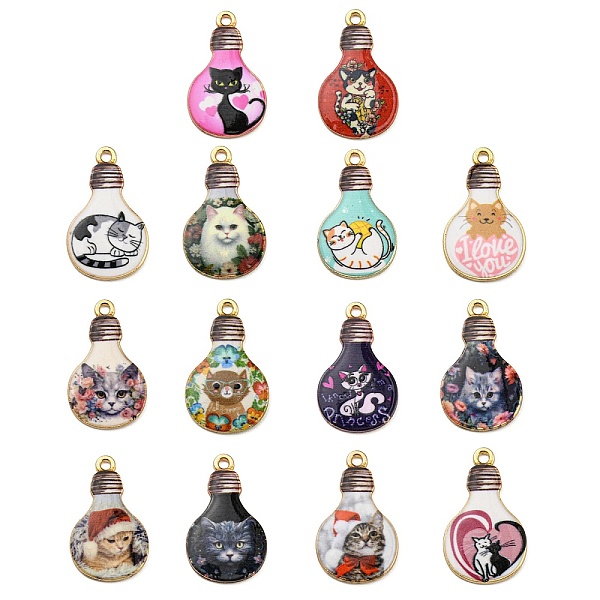 PandaHall Alloy Pendant, Lead Free & Cadmium Free & Nickel Free, Lamp Bulb with Cat Shape, Mixed Color, 28x17x1.5mm, Hole: 1.8mm Alloy Cat..., Multicolor
PandaHall Alloy Pendant, Lead Free & Cadmium Free & Nickel Free, Lamp Bulb with Cat Shape, Mixed Color, 28x17x1.5mm, Hole: 1.8mm Alloy Cat..., Multicolor