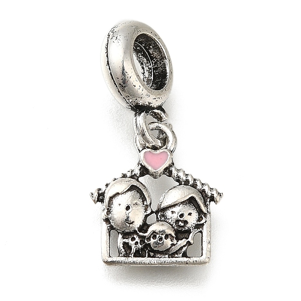 PandaHall Rack Plating Alloy Pink Enamel European Dangle Charms, Family House Large Hole Pendants, Antique Silver, 24mm, Hole: 4.5mm...
PandaHall Rack Plating Alloy Pink Enamel European Dangle Charms, Family House Large Hole Pendants, Antique Silver, 24mm, Hole: 4.5mm...